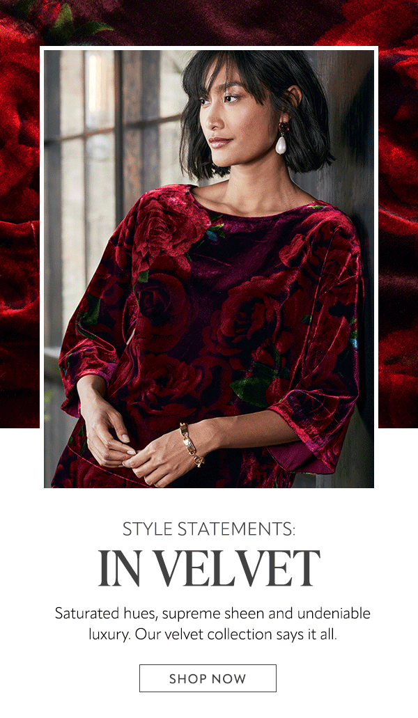 One Word. Velvet. Soft Surroundings